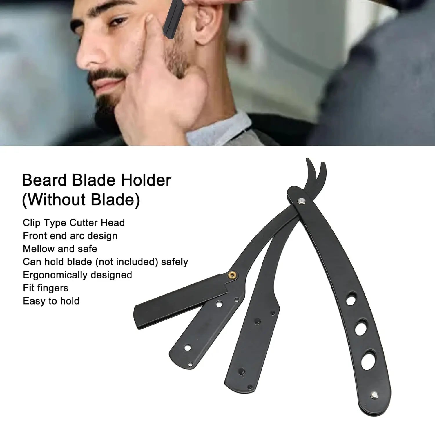 Straight Razor Handle + Blade Bundle — 10, 20 or 40 Blades