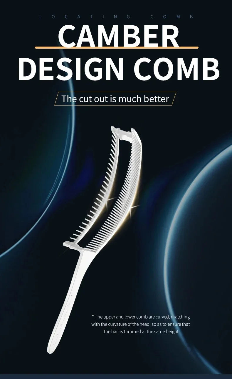 Professional Curved Fade Comb — Heat Resistant Flat Top