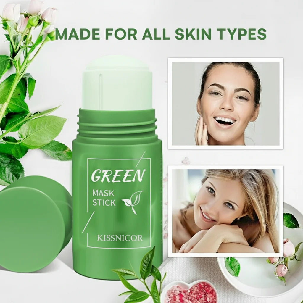 Green Tea Antioxidant Clay Mask Stick — Purifying and Brightening