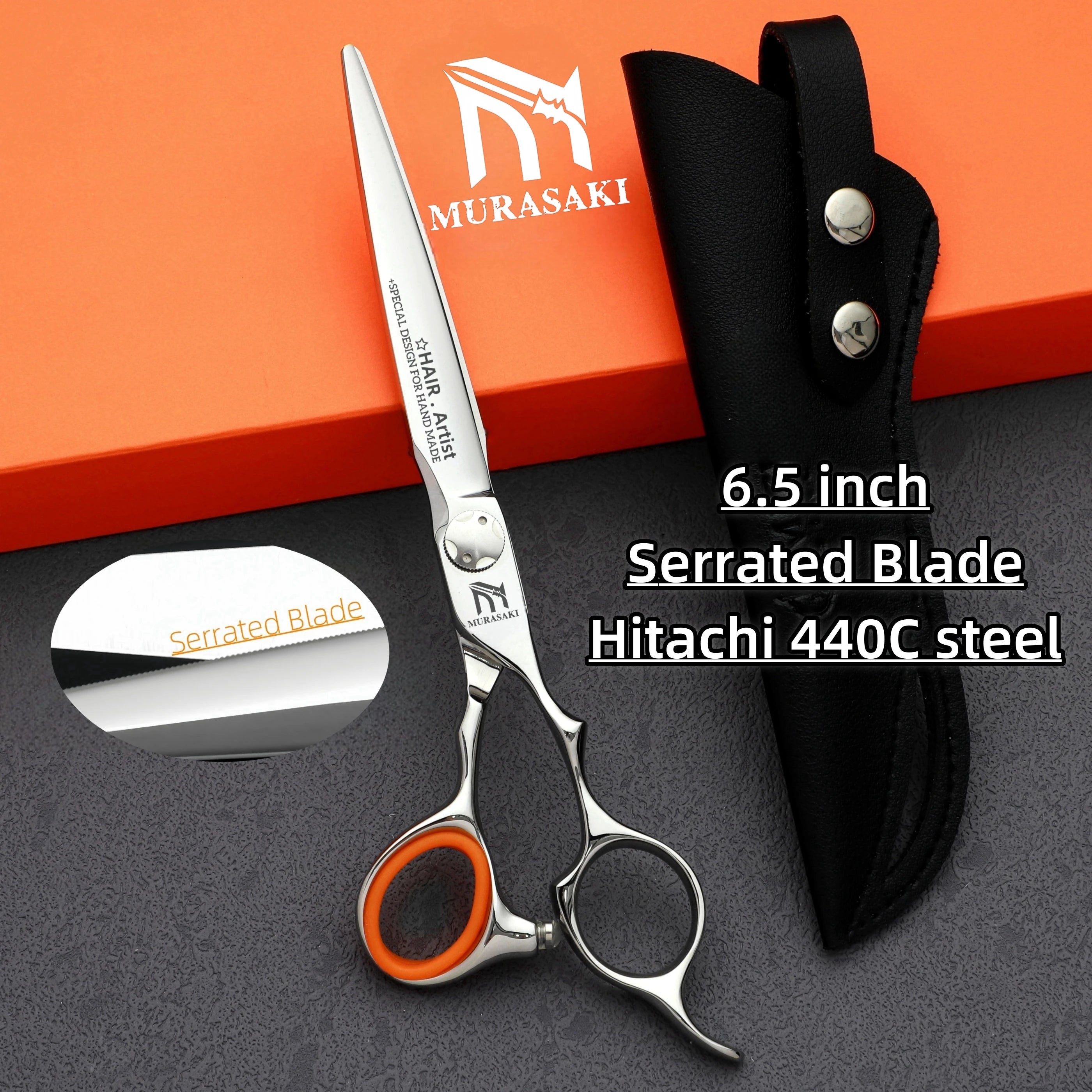 JIXIU Japan 440C Barber Scissors — 6.0" to 6.8" Set