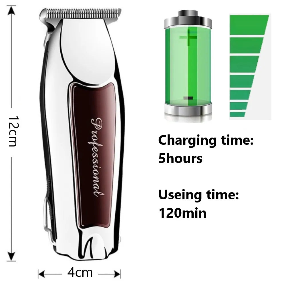Kemei Cordless Hair Clipper — 3 or 6 Comb Box Set