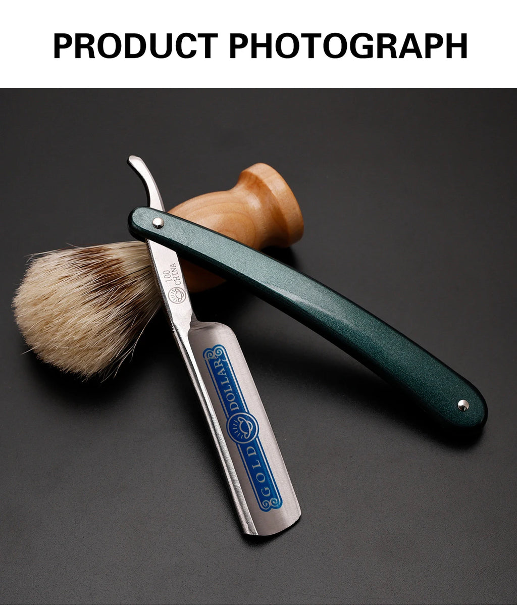 Classic Folding Straight Razor — Barbershop Edition
