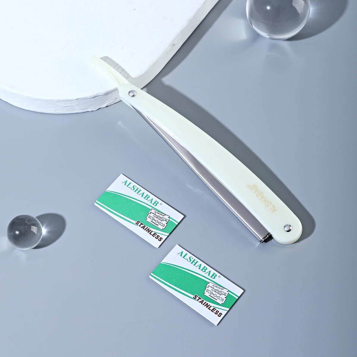 Double-Edge Straight Razor Set — 2 Blades Included