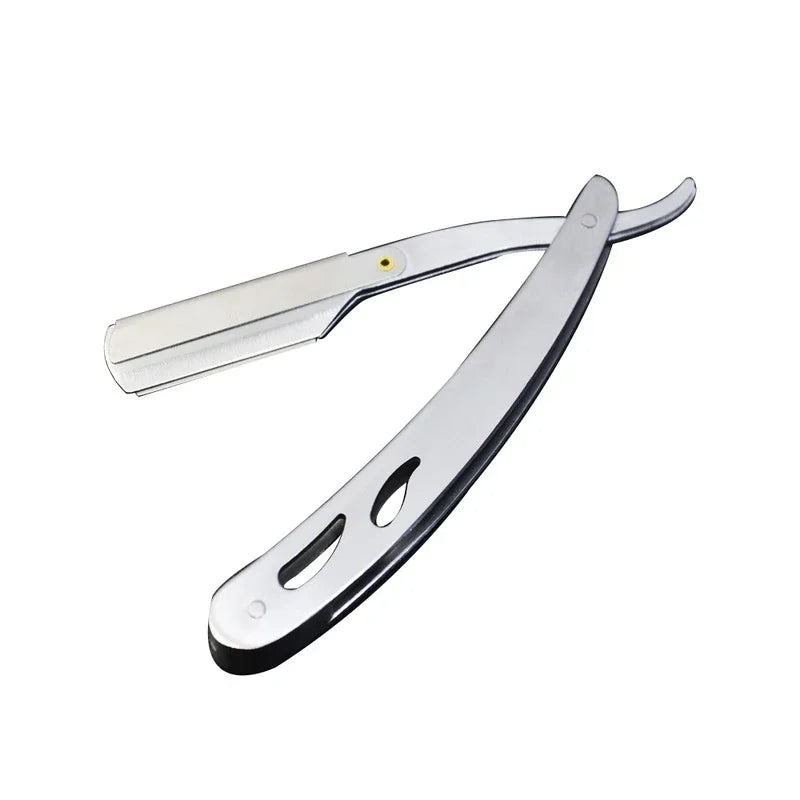 Stainless Steel Safety Straight Razor — Barber Shaving Tool