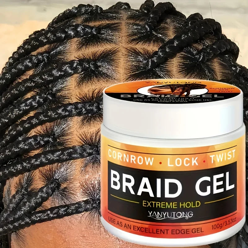 Carbomer Braiding Gel Wax — Anti-Frizz, Strong Hold