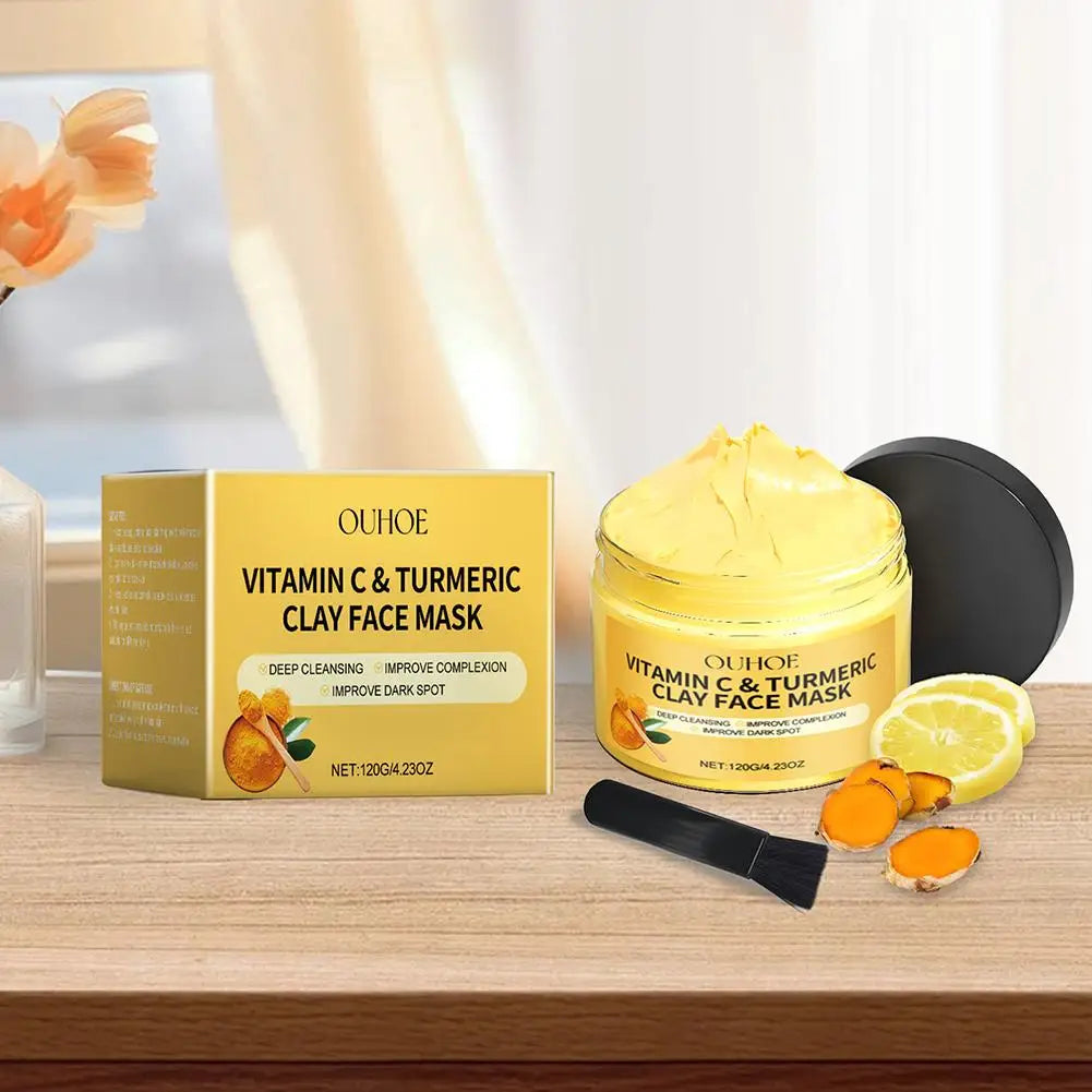 Turmeric Vitamin C Clay Mask — Pigmentation Reducing, 1 to 3 Pack