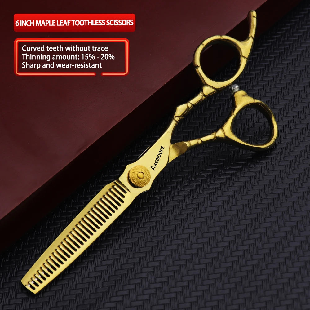 Axemoore 6-Inch Premium Barber Scissors — Cutting & Thinning Sets