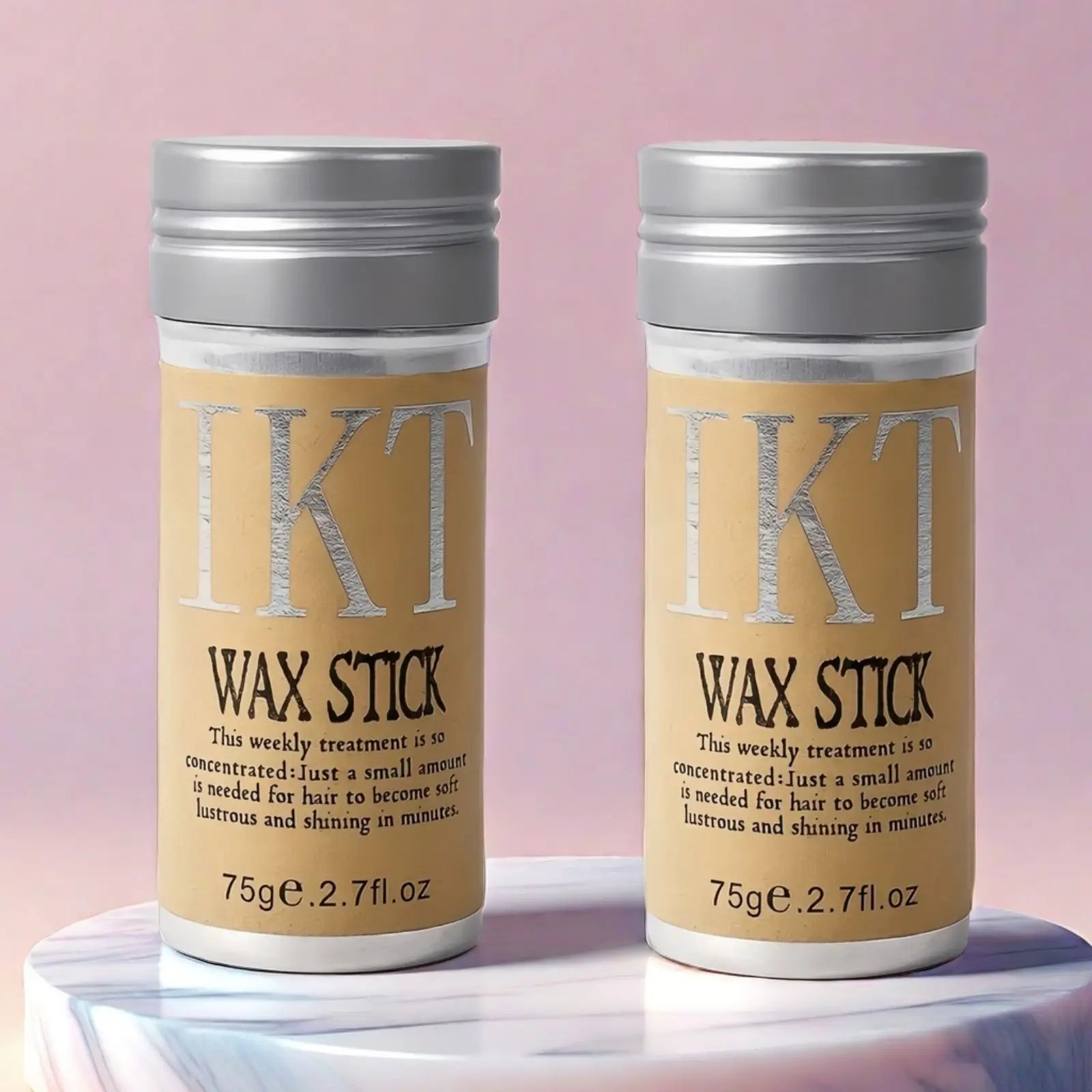 Hair Wax Stick for Kids & Women — With Slick Back Brushes