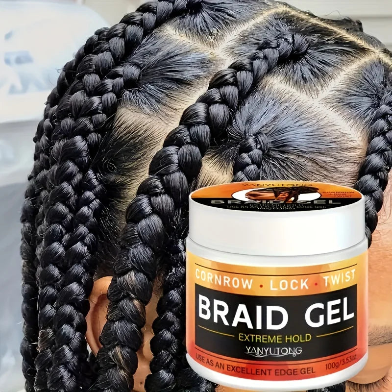 Carbomer Braiding Gel Wax — Anti-Frizz, Strong Hold