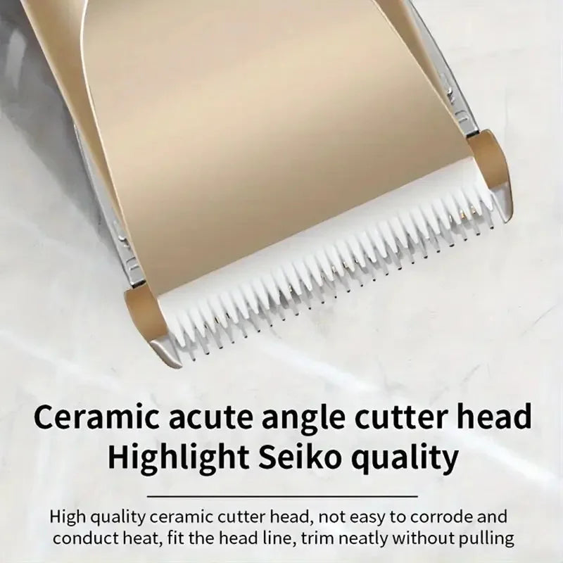 YTYIN Electric Hair Trimmer — Gold & Rose Red