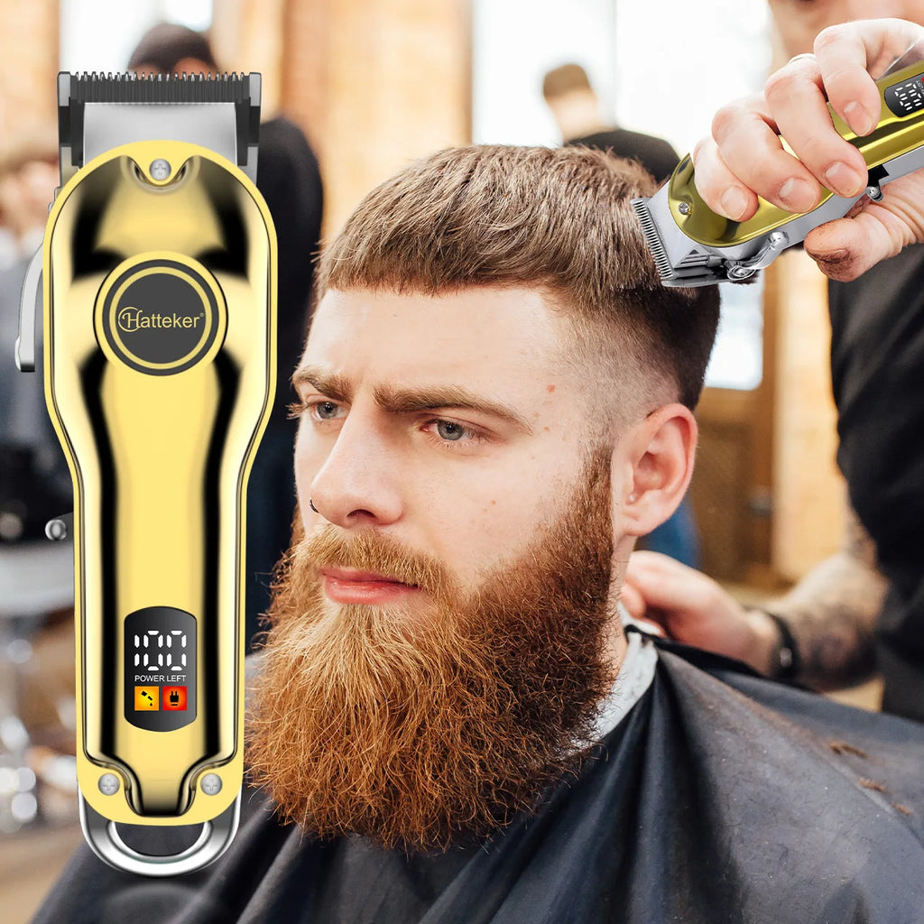 HATTEKER Professional Cordless Barber Clipper