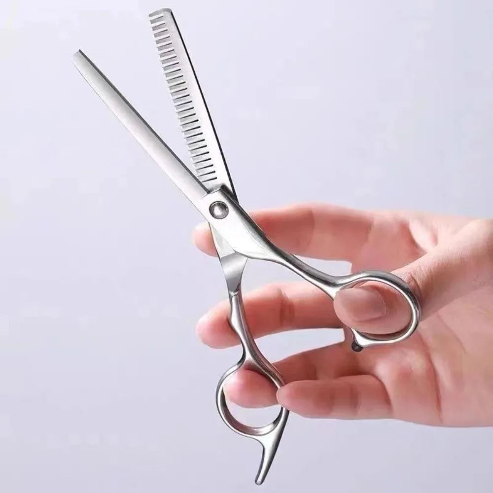 Ergonomic Professional Barber Scissors — Flat, Thinning & Sets