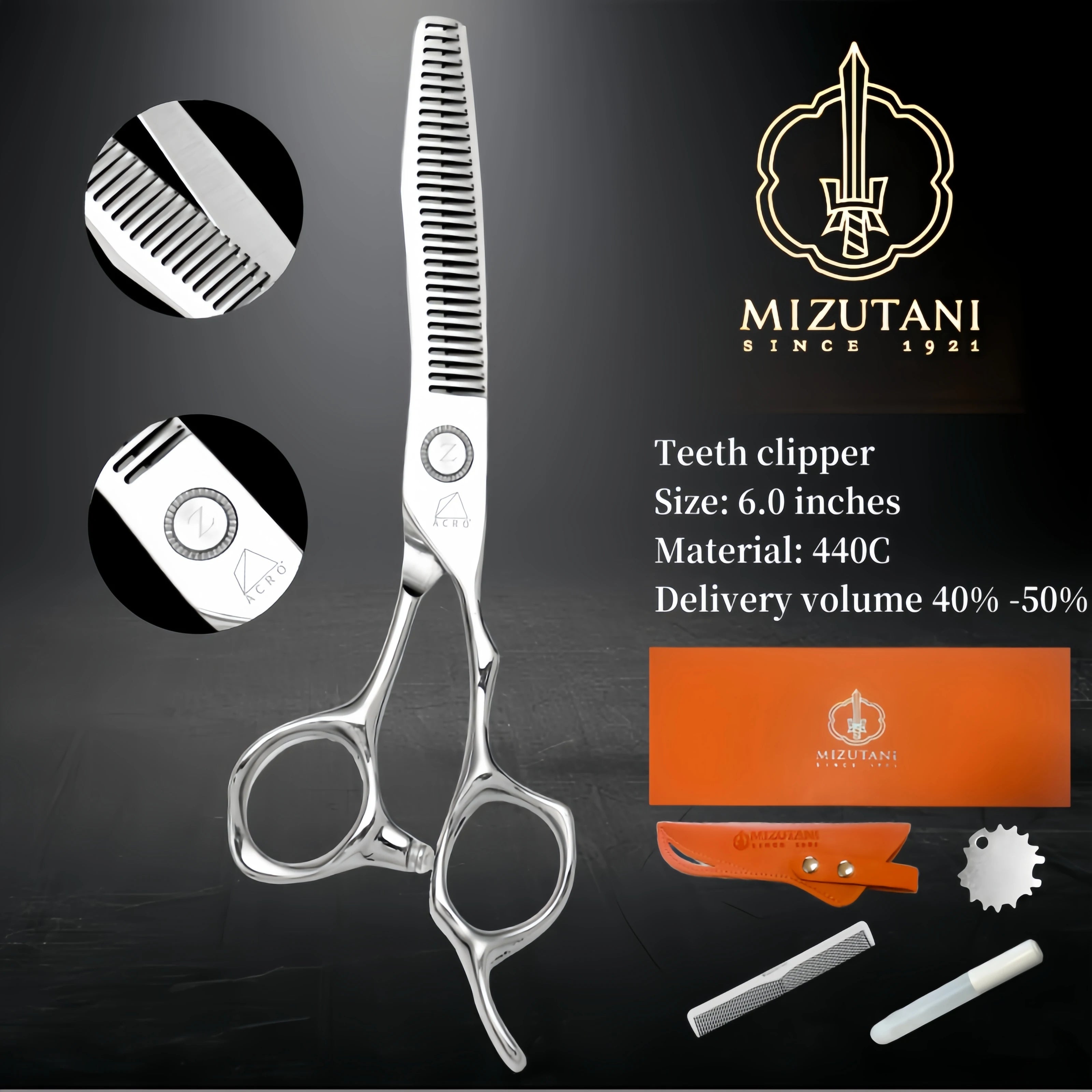 Japan 440C & VG10 Premium Barber Scissors — 6" to 7"