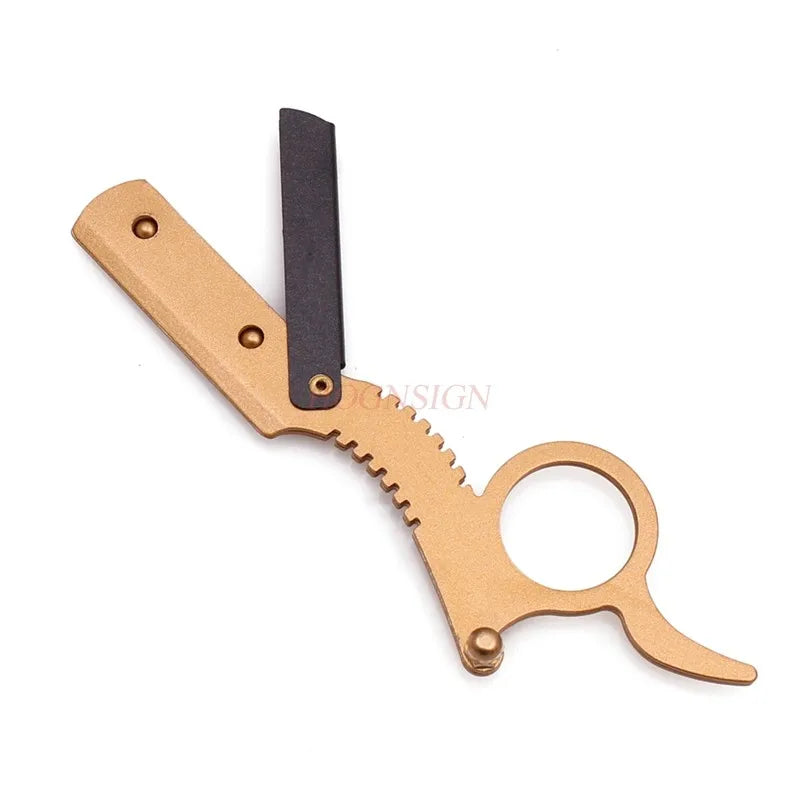 BARBERTOP Colorful Straight Razor — 5 Bold Colors, Replaceable Blade