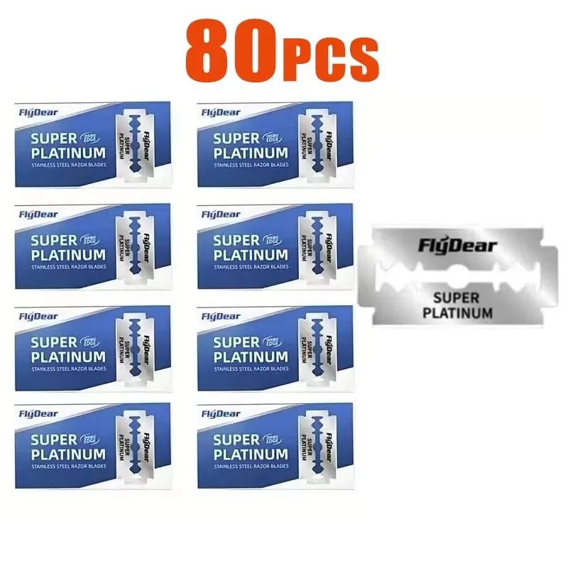 Double-Sided Stainless Steel Razor Blades — 10 to 100 Pack