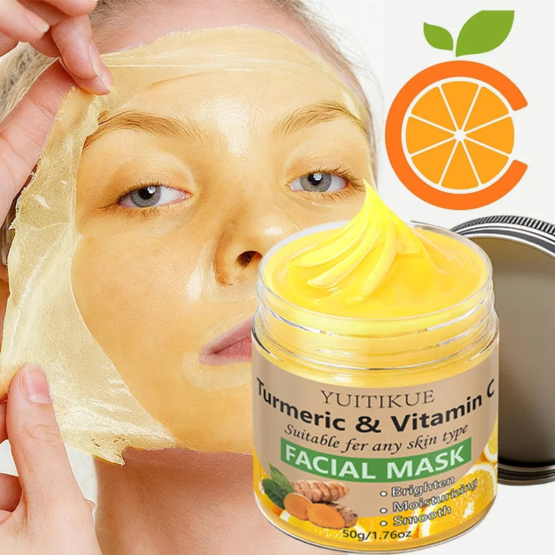 Turmeric & Vitamin C Clay Mask — 120g Brightening Treatment