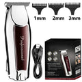 Kemei Professional Cordless Clipper — 3 & 6 Comb Set