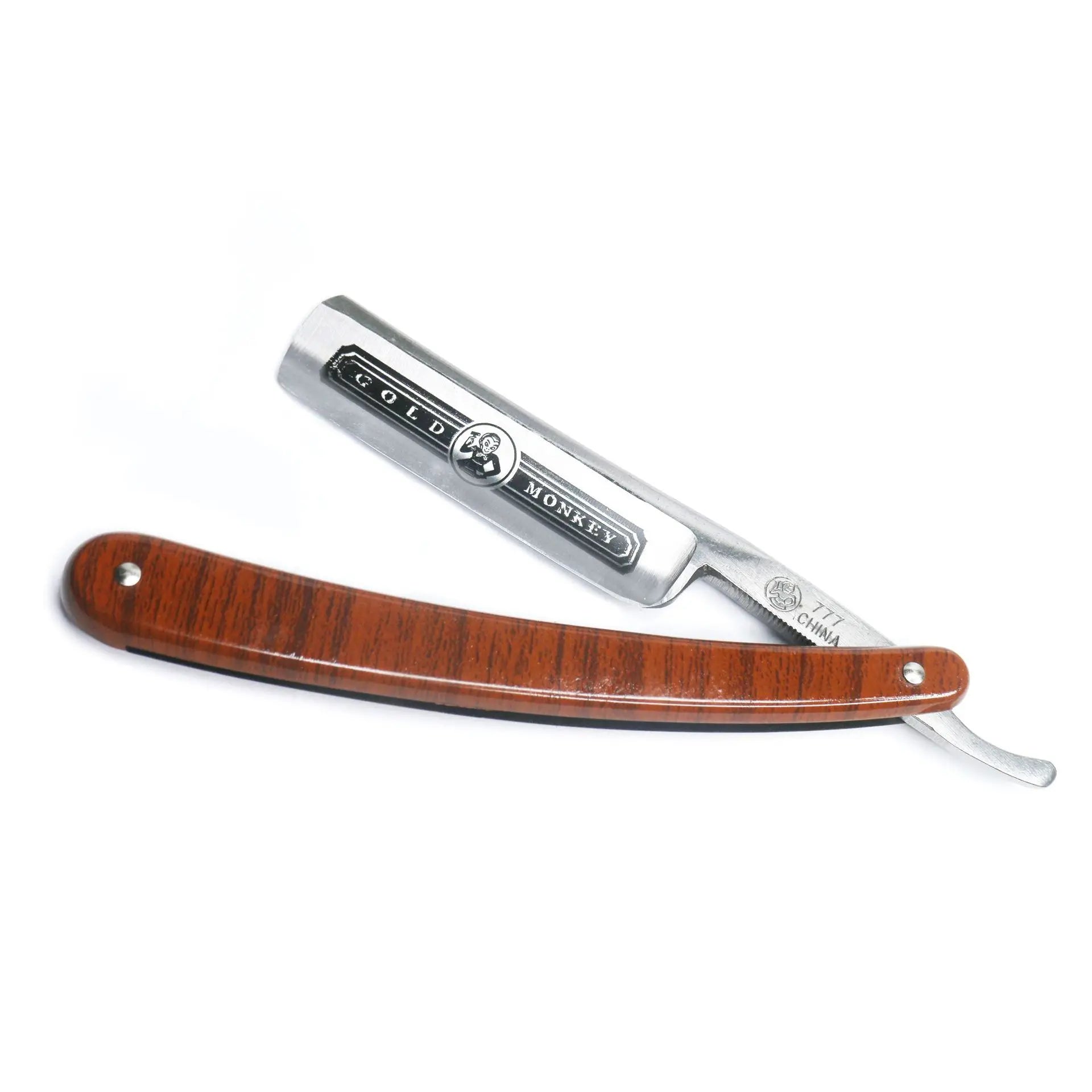 BARBERTOP Shavette Open Razor — 5 Styles, Replaceable Blade