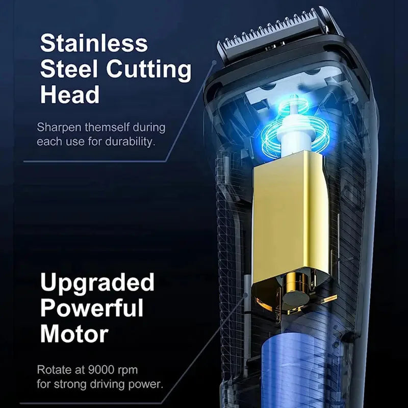 YTYIN Electric Hair Trimmer — Gold & Rose Red