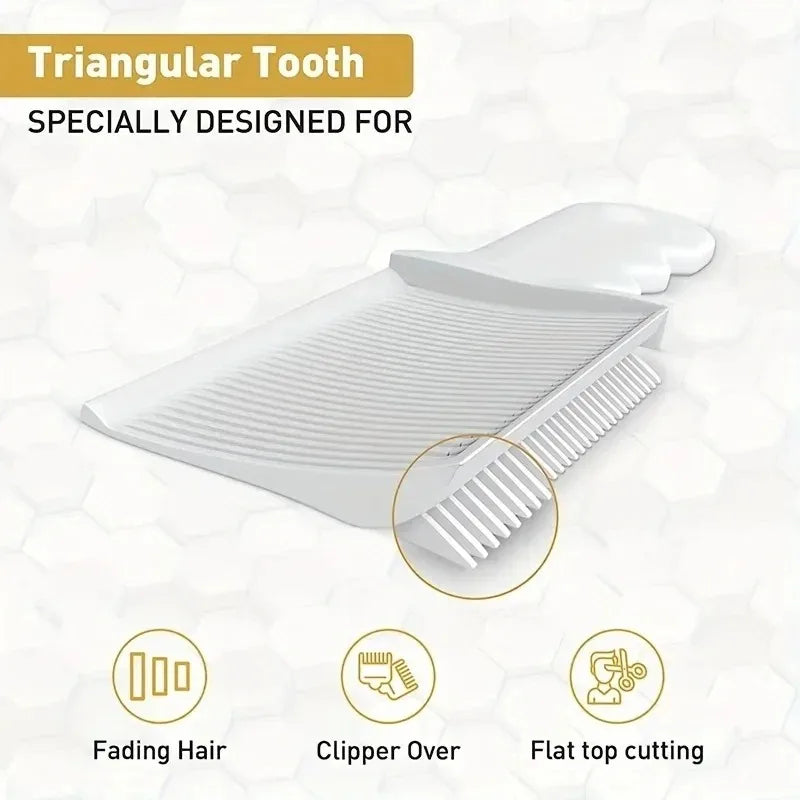 Wide Flat-Top Barber Comb — 22.5cm Professional Fade Comb