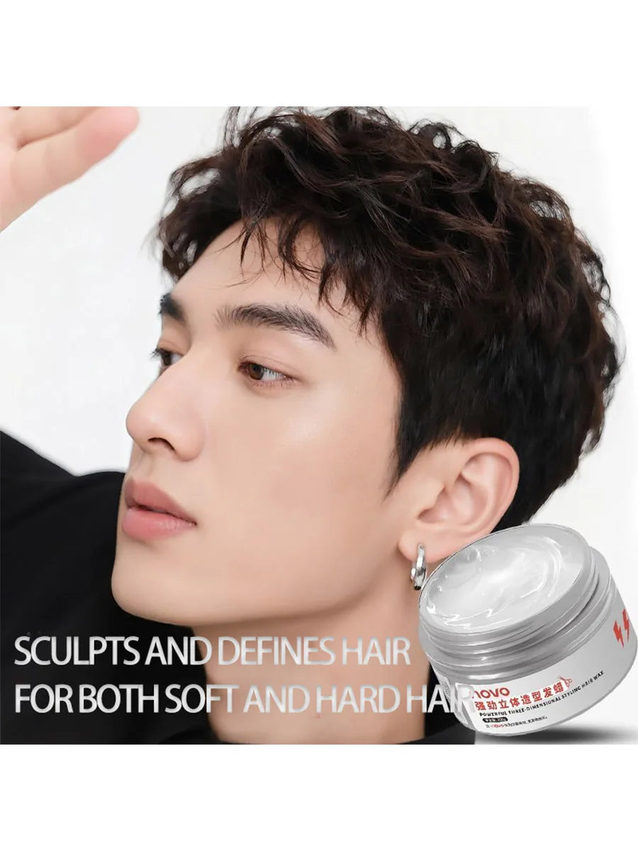 Strong Hold Matte Styling Wax — Non-Greasy, No Residue