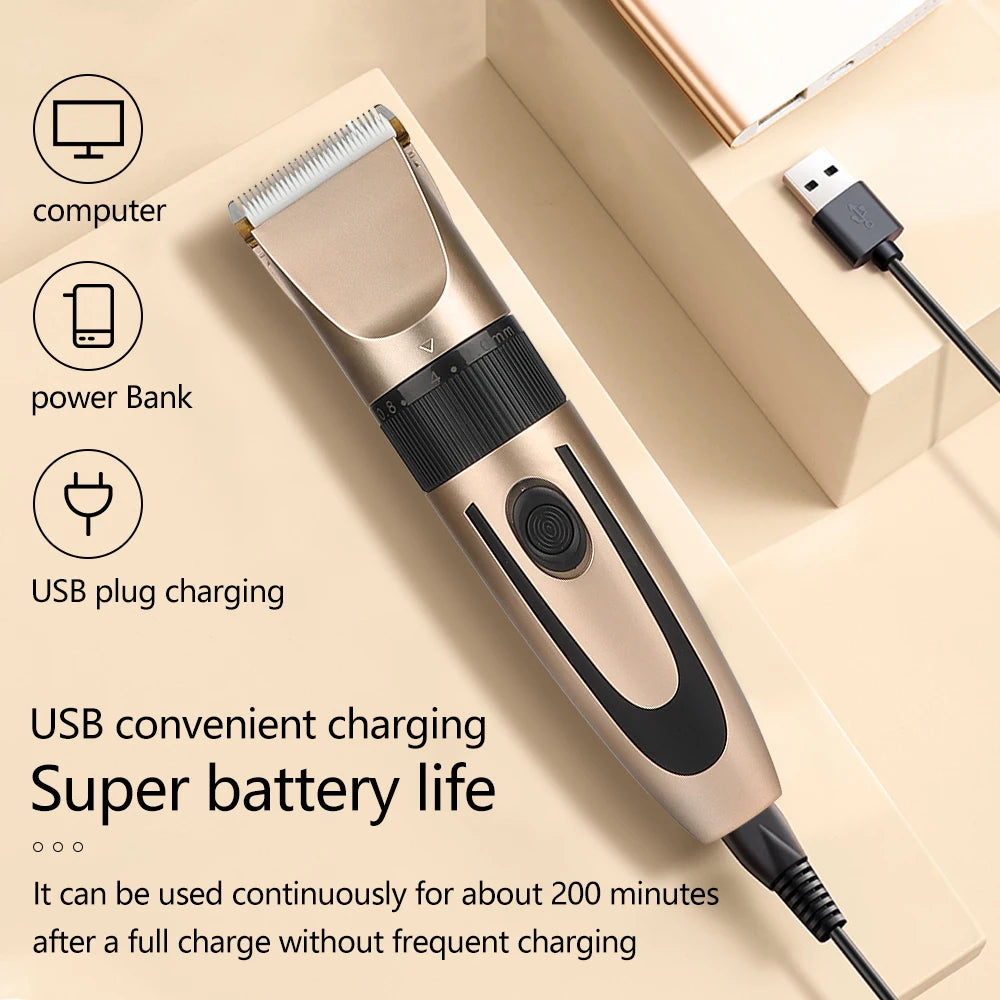 HIENA Cordless Barber Trimmer — Pink, Gold & Pro Edition