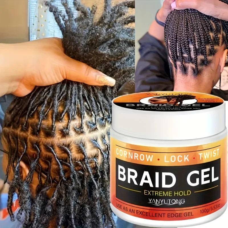 Carbomer Braiding Gel Wax — Anti-Frizz, Strong Hold