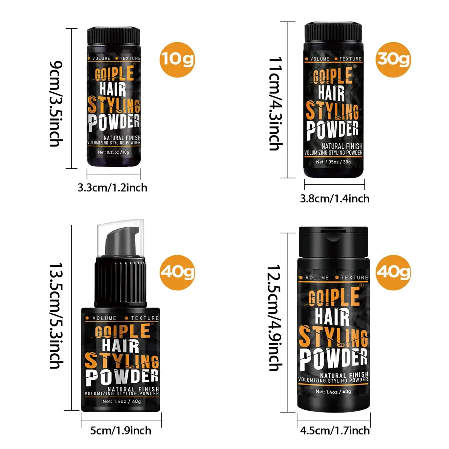 GOIPLE Volumizing Hair Styling Powder — Unisex, 4 Sizes