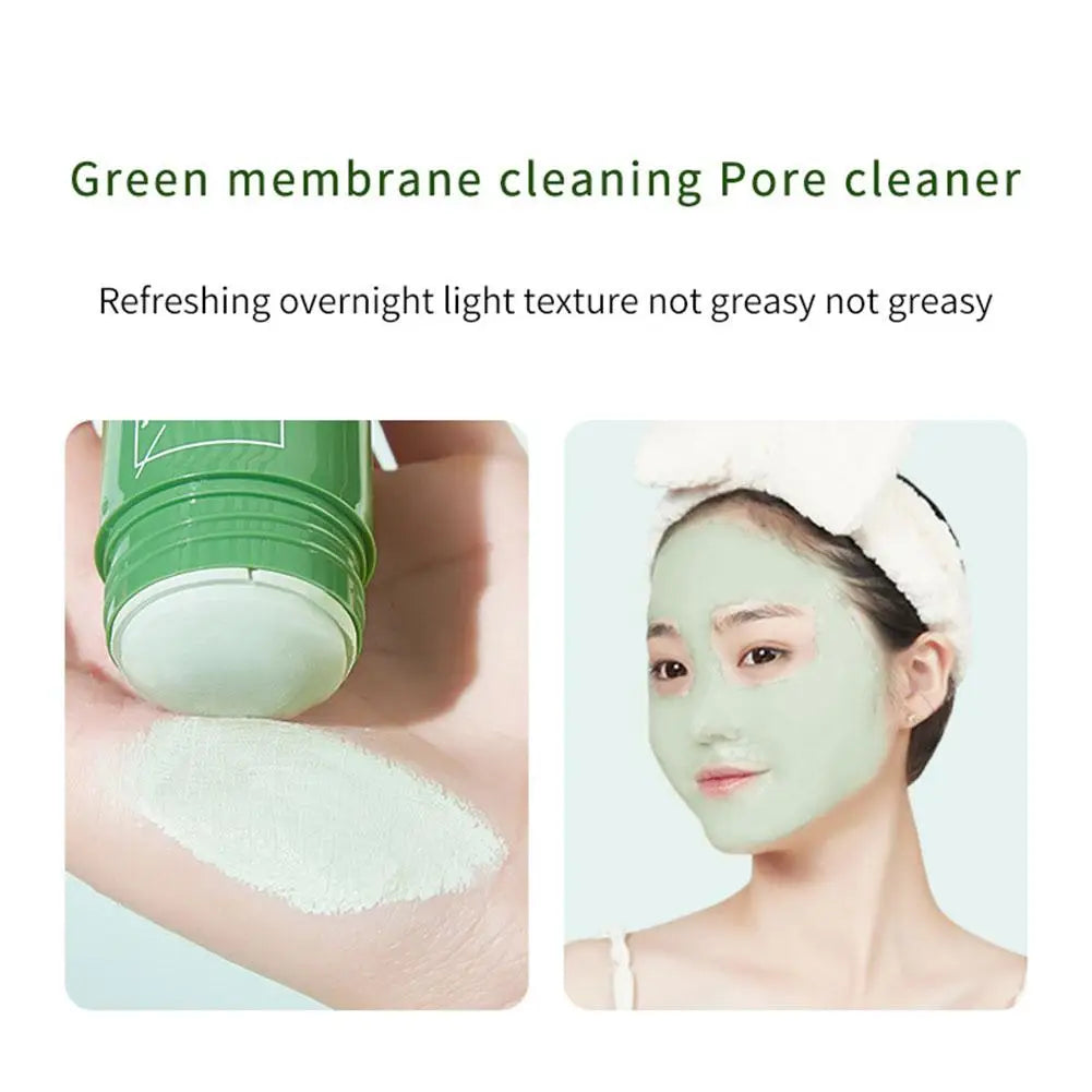 Green Tea Clay Mask Stick — Antioxidant Pore Purifying, Mess-Free
