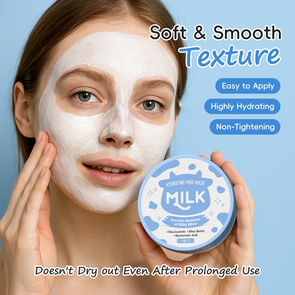 LAIKOU Milk Hydrating Mud Mask — Deep Moisture & Luminous Glow