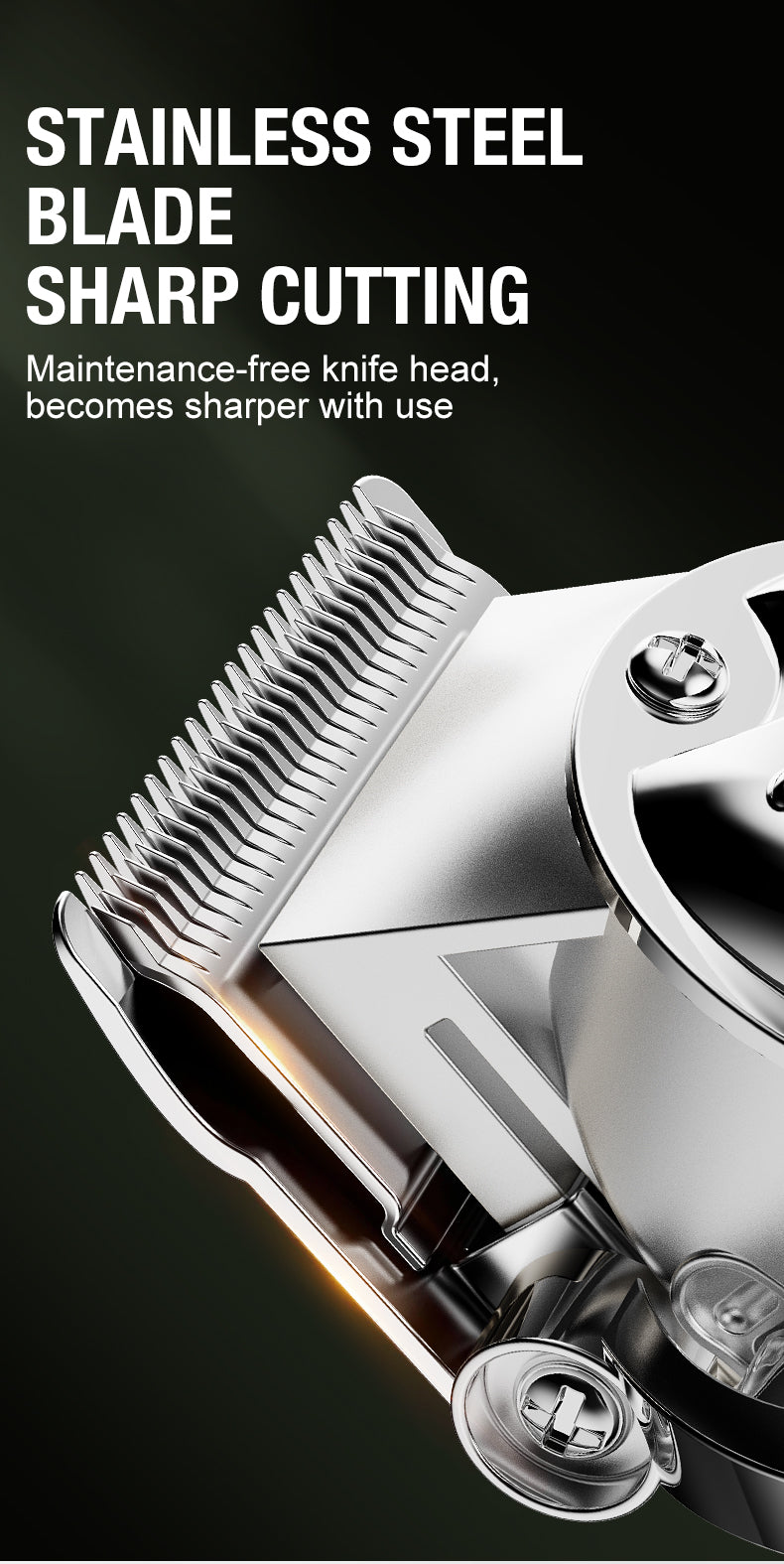 Heavy-Duty Full Metal Carbon Blade Clipper