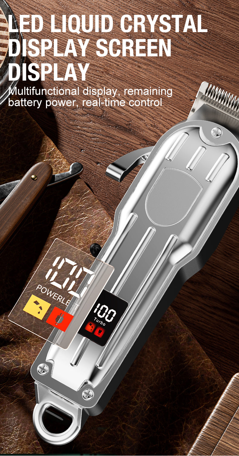 Heavy-Duty Full Metal Carbon Blade Clipper